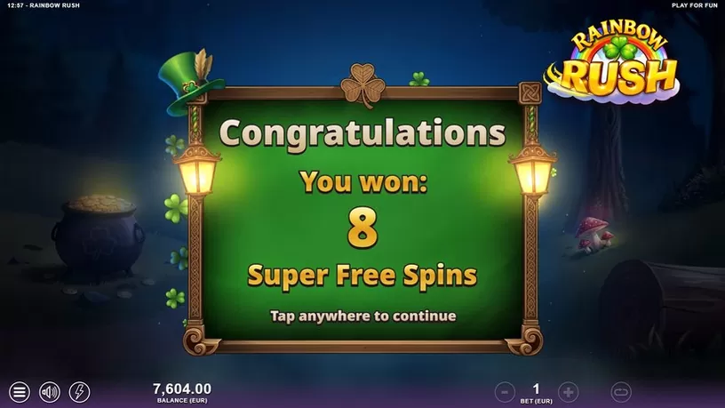 Rainbow Rush slot screenshot 3