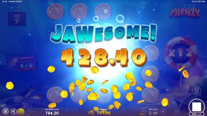 Shark Frenzy slot screenshot 6