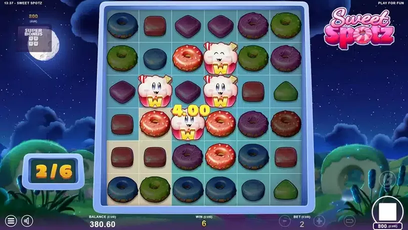 Sweet Spotz slot screenshot 3