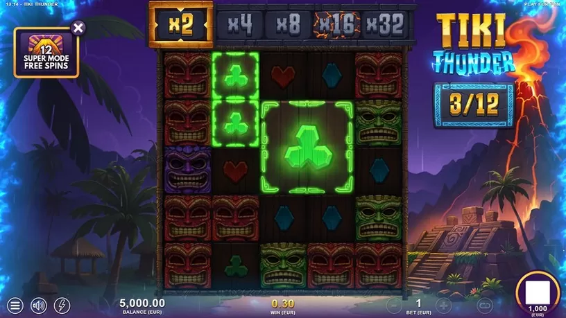 Tiki Thunder slot screenshot 5