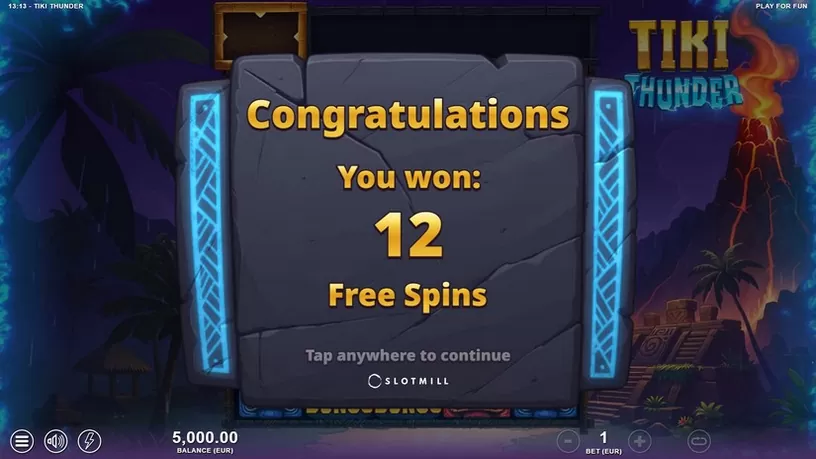 Tiki Thunder slot screenshot 3