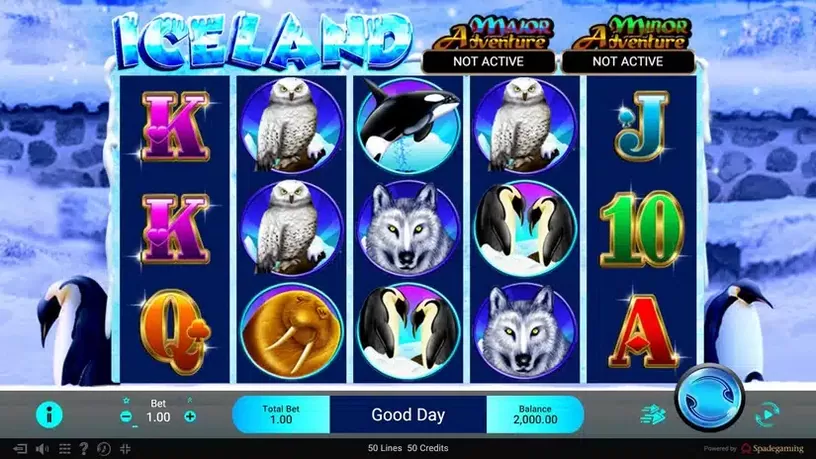Adventure Iceland slot screenshot 1