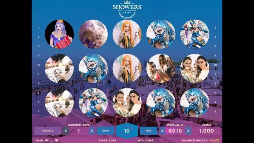 Showers: Circus Edition 2018 slot screenshot 1