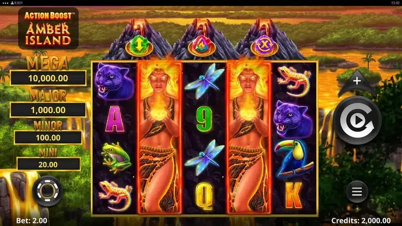 Action Boost Amber Island slot screenshot 1