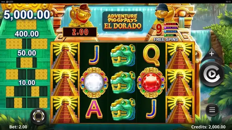 Adventure PIGGYPAYS El Dorado slot screenshot 1