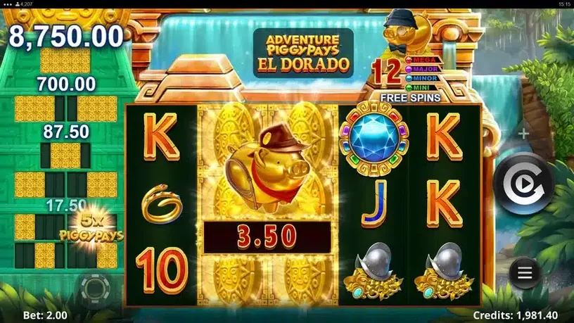 Adventure PIGGYPAYS El Dorado slot screenshot 4