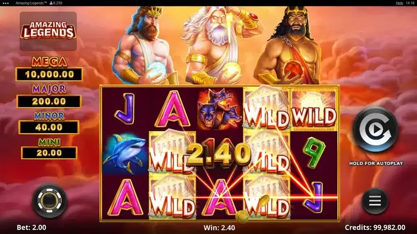 Amazing Legends slot screenshot 3