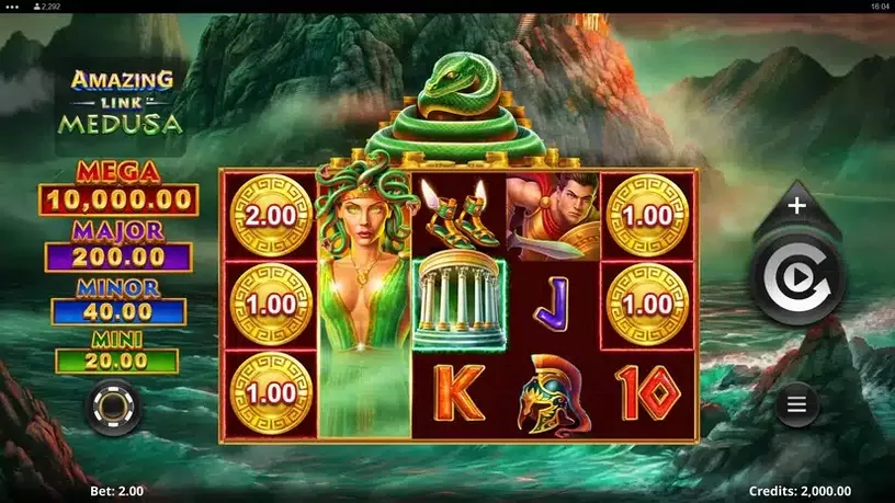 Amazing Link Medusa slot screenshot 1