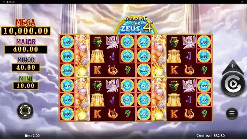 Amazing Link Zeus Epic 4 slot screenshot 1