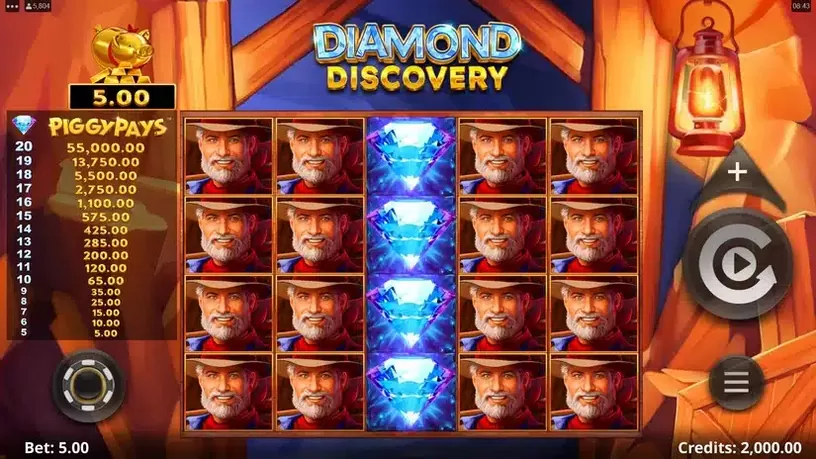 Diamond Discovery slot screenshot 1
