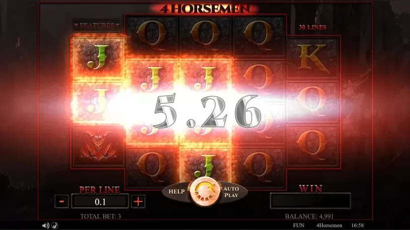 4 Horsemen slot screenshot 2