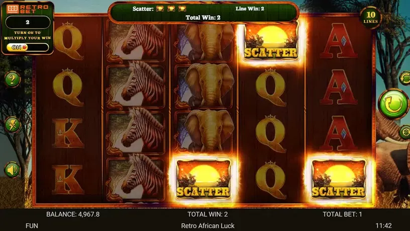 African Luck slot screenshot 5