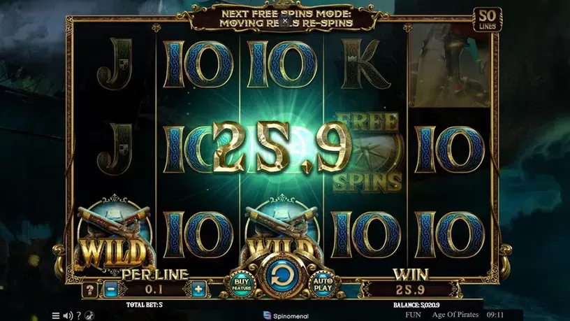 Age Of Pirates slot screenshot 2