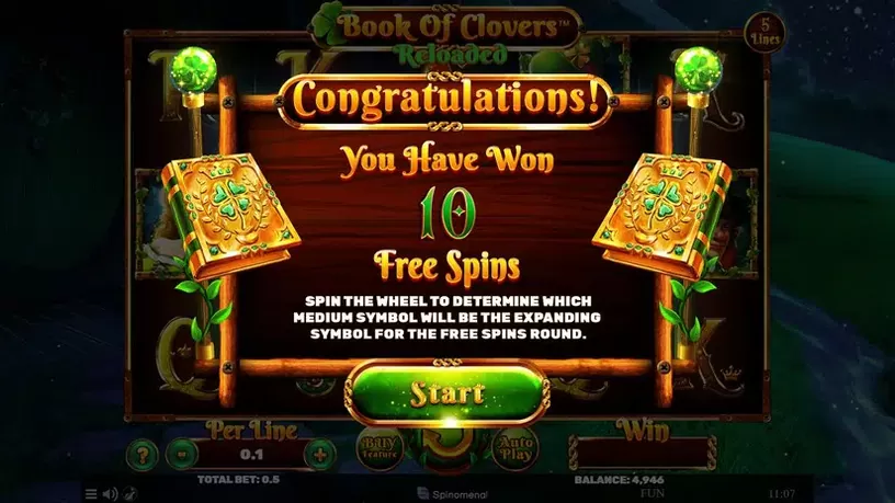 Book Of Clovers Reloaded slot screenshot 3