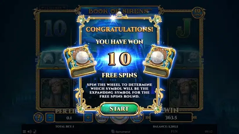 Book Of Sirens slot screenshot 4
