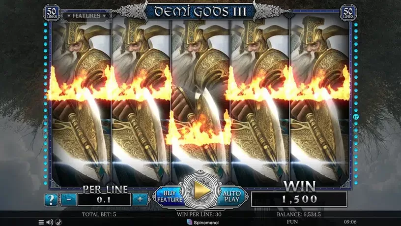 Demi Gods III slot screenshot 8