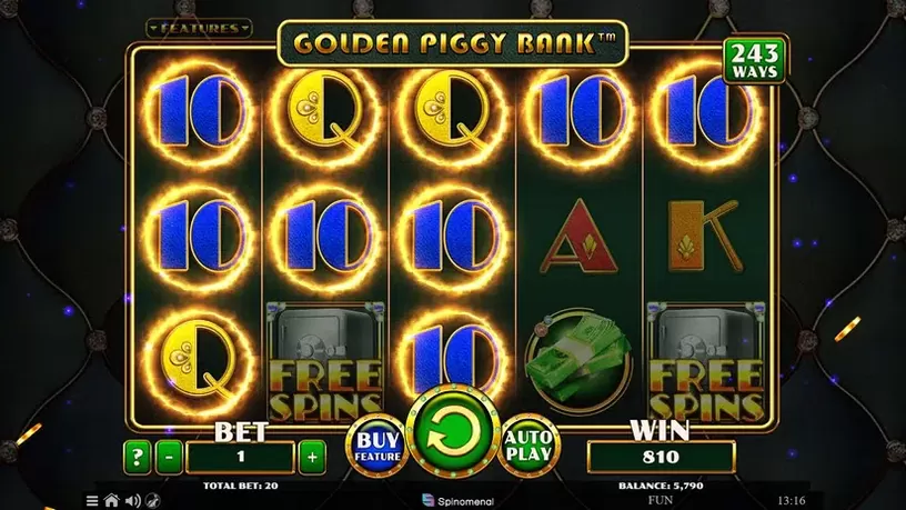 Golden Piggy Bank slot screenshot 2