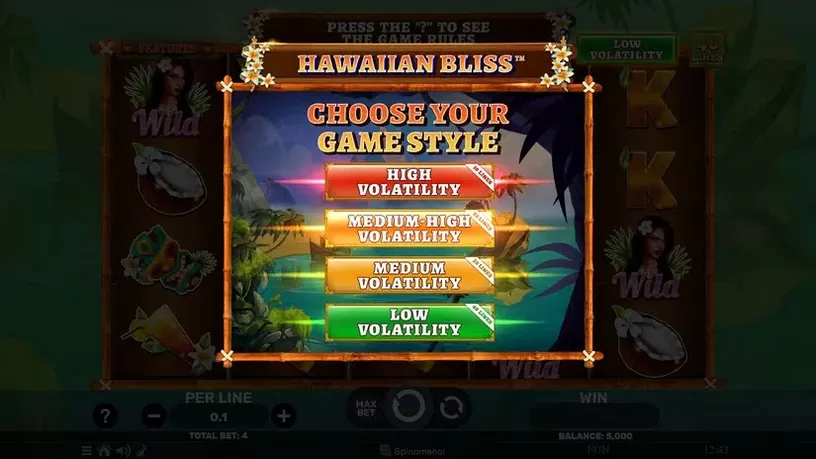 Hawaiian Bliss slot screenshot 1