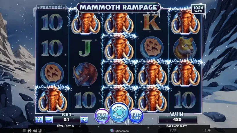 Mammoth Rampage slot screenshot 3