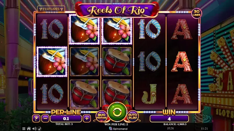 Reels Of Rio slot screenshot 2