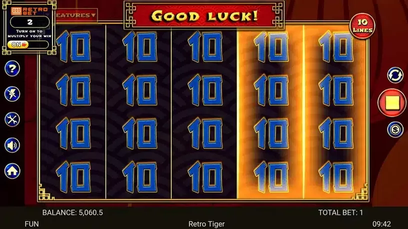 Retro Tiger slot screenshot 3