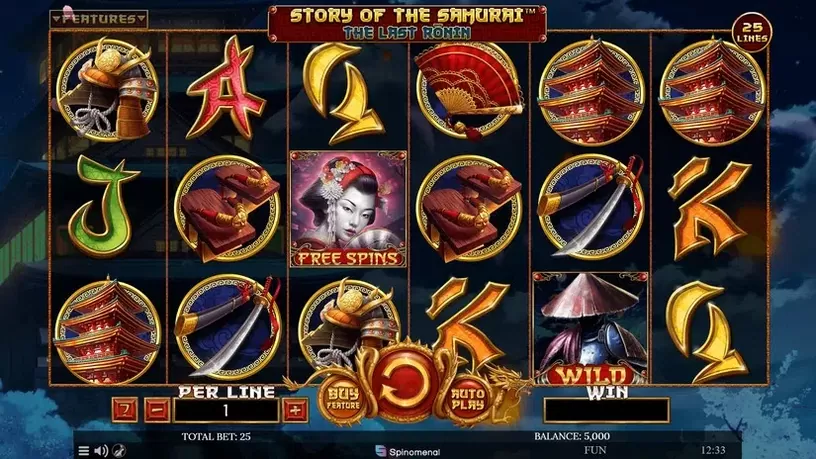 Story Of The Samurai The Last Ronin slot screenshot 1