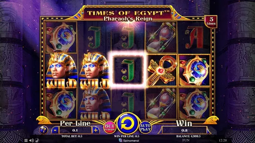 Times of Egypt – Pharaoh’s Reign slot screenshot 2