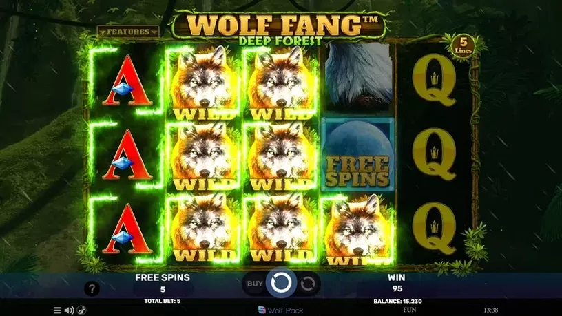 Wolf Fang – Deep Forest slot screenshot 8