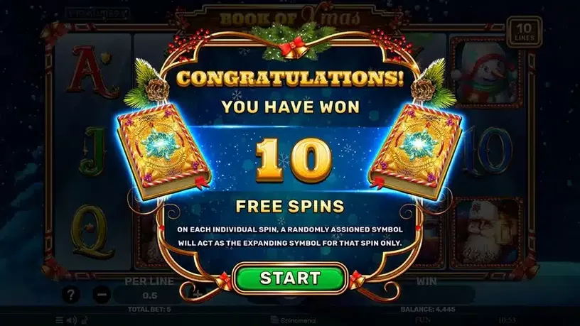 Book of Xmas Jingle Bells slot screenshot 2