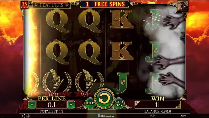 Demi Gods II 15 Lines slot screenshot 4
