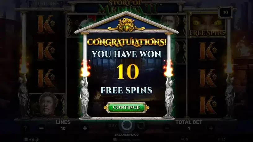 Story of Medusa II slot screenshot 2
