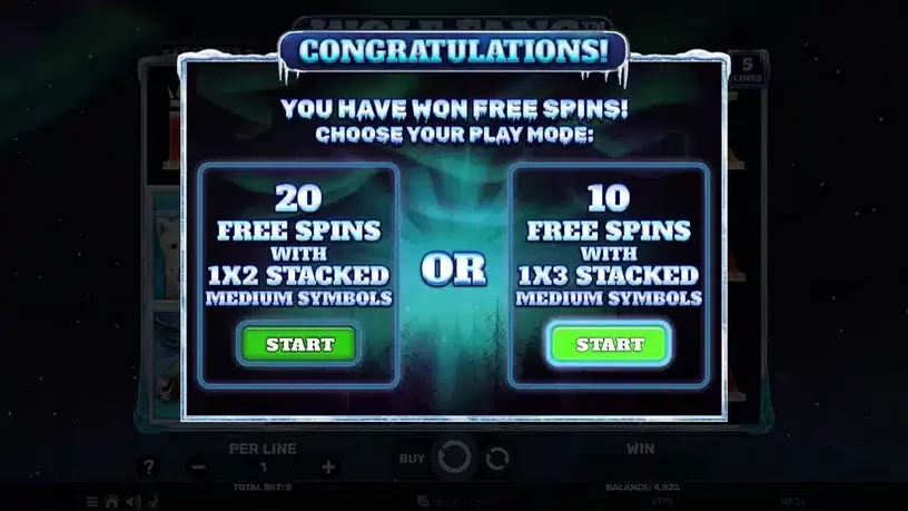 Wolf Fang – The Polar Lights slot screenshot 3