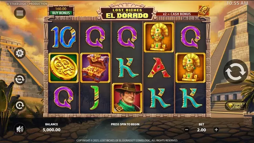 Lost Riches of El Dorado slot screenshot 1