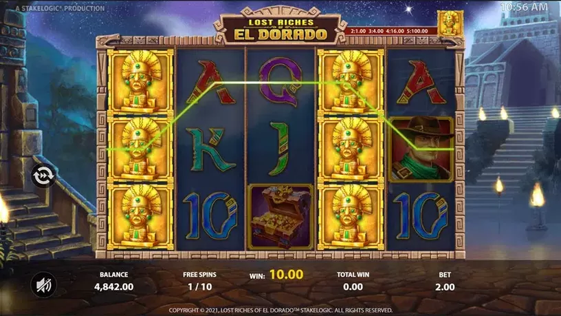 Lost Riches of El Dorado slot screenshot 6