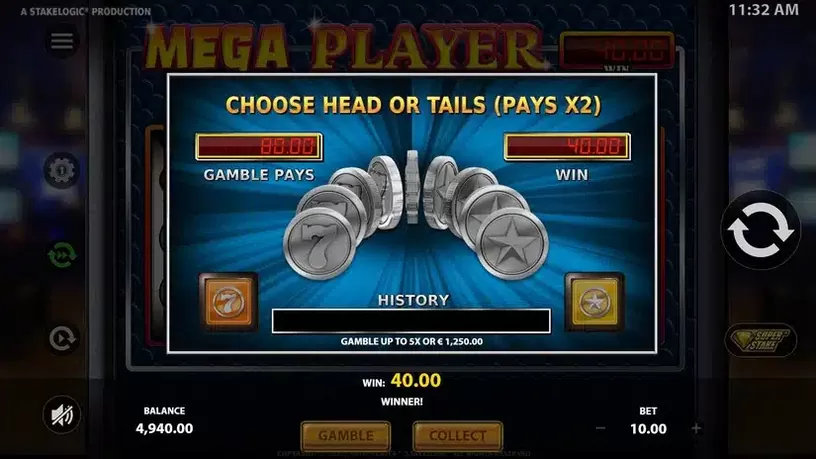 Mega Player slot screenshot 3