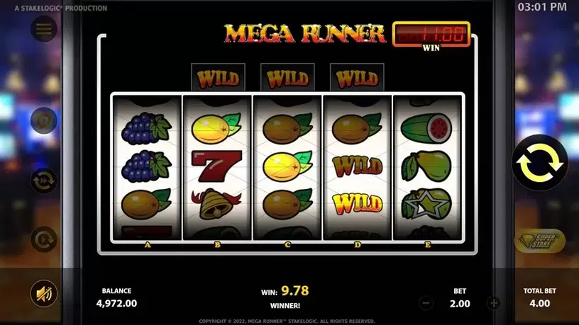Mega Runner slot screenshot 4