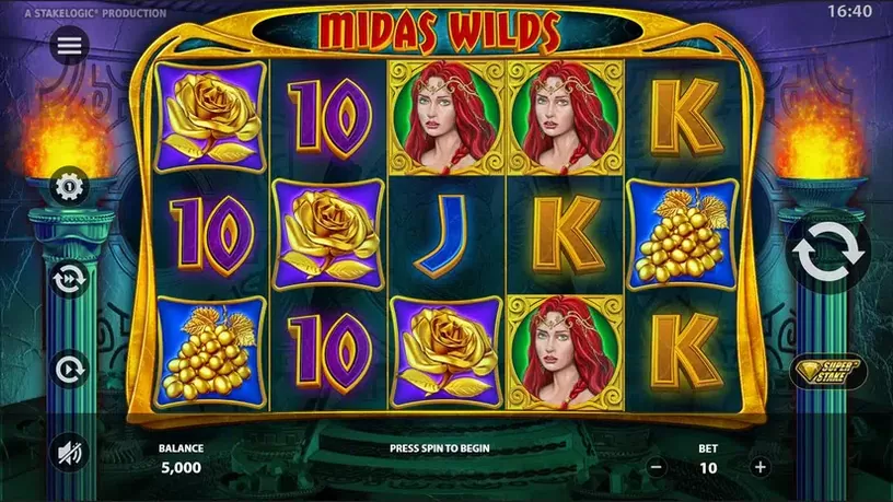 Midas Wilds slot screenshot 1