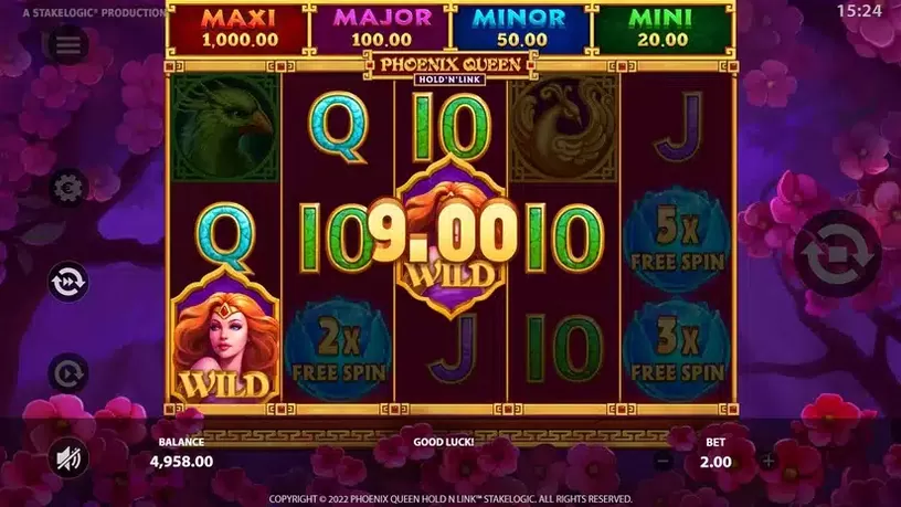 Phoenix Queen slot screenshot 2