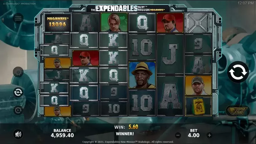 The Expendables New Mission Megaways slot screenshot 2