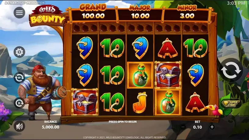 Wild Bounty slot screenshot 1