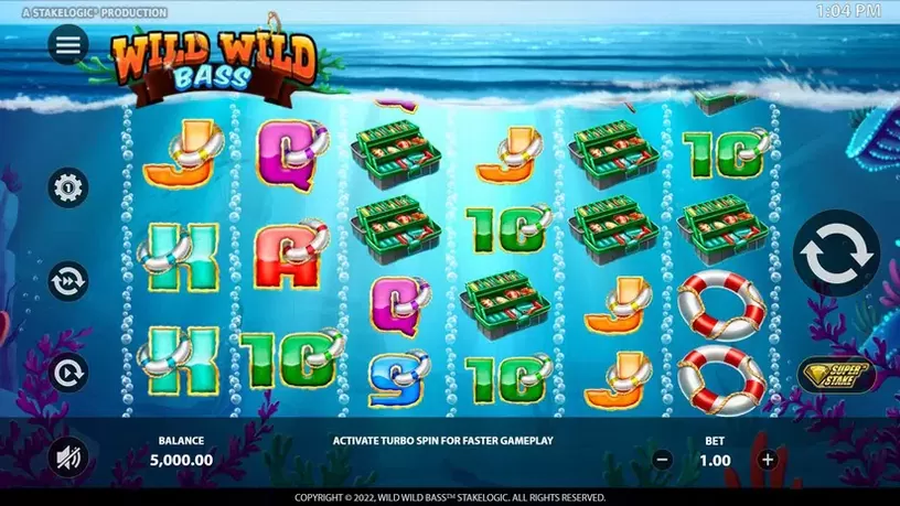 Wild Wild Bass slot screenshot 1