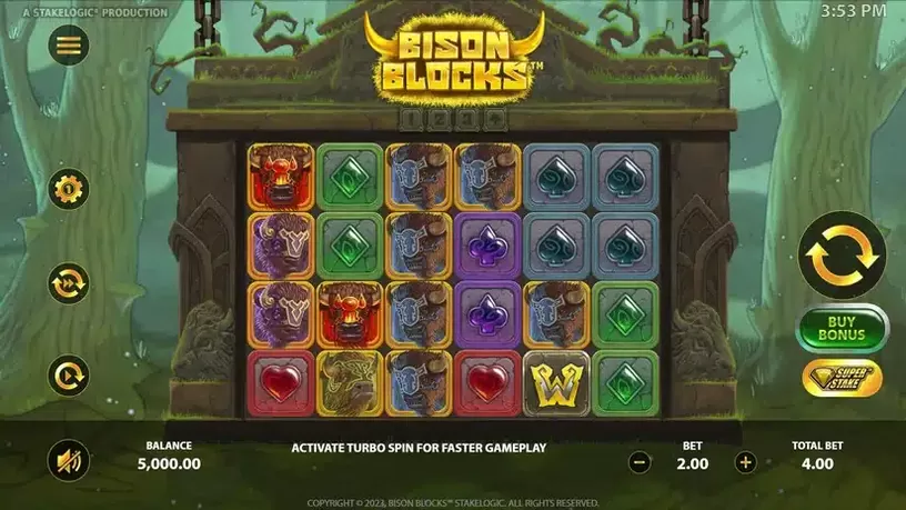 Bison Blocks slot screenshot 1