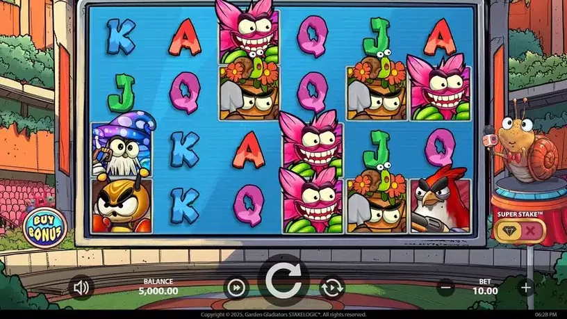 Garden Gladiators slot screenshot 1
