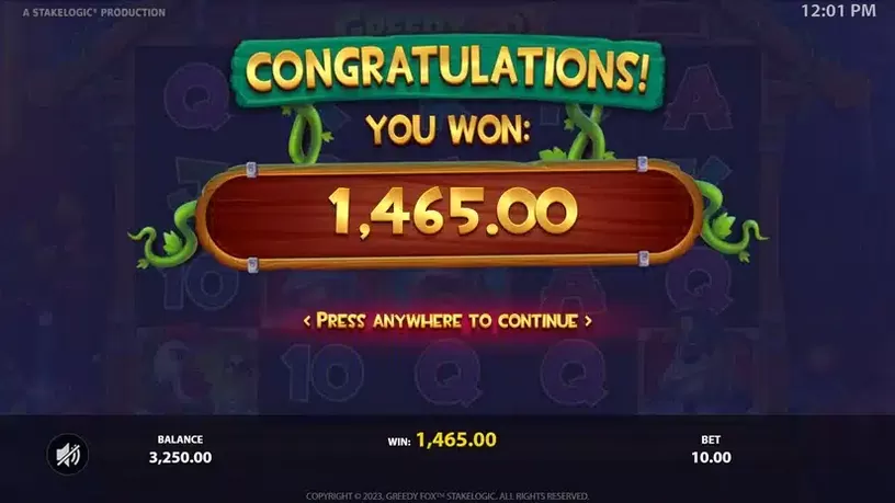 Greedy Fox slot screenshot 6
