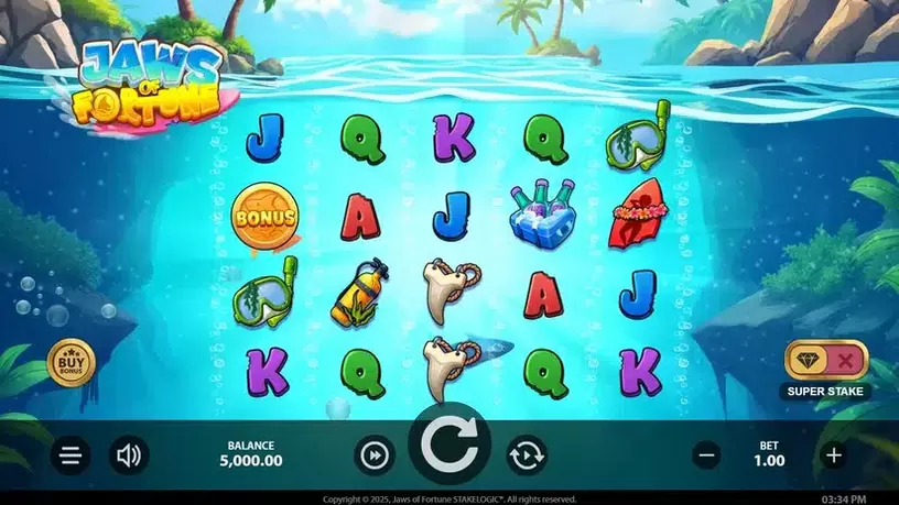 Jaws of Fortune slot screenshot 1