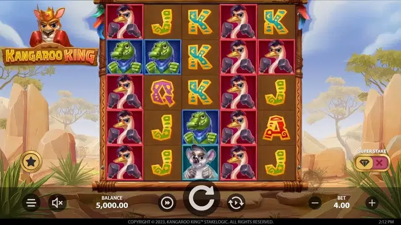 Kangaroo King slot screenshot 1