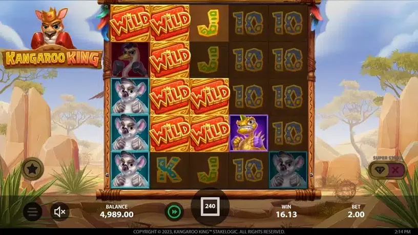 Kangaroo King slot screenshot 5