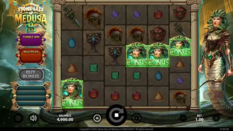 Stone Gaze of Medusa 2 slot screenshot 2