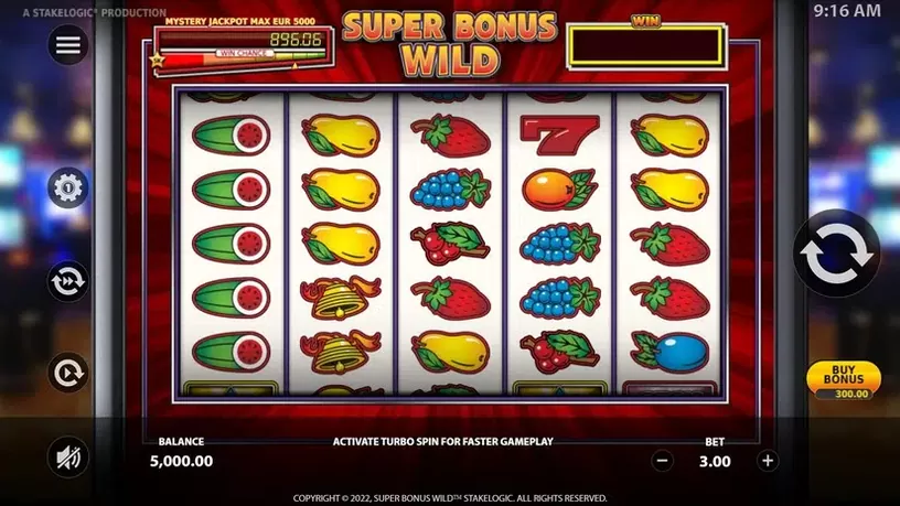Super Bonus Wild slot screenshot 1