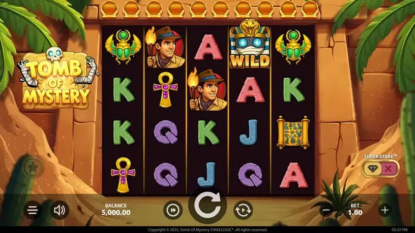 Tomb of Mystery slot screenshot 1